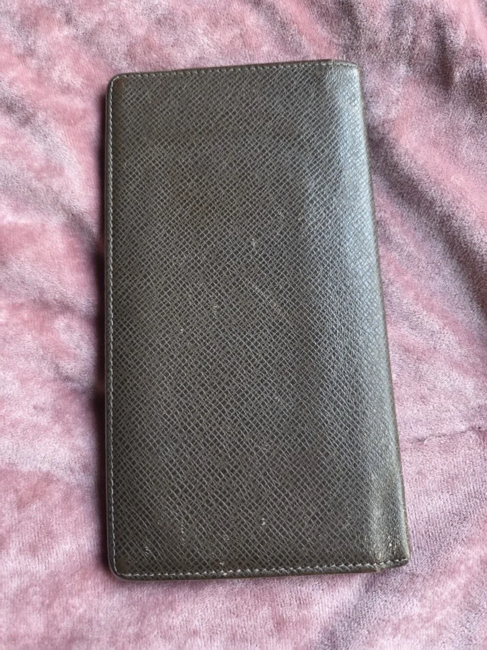 Louis Vuitton Brown Taiga Leather Bifold Long Wallet 2012